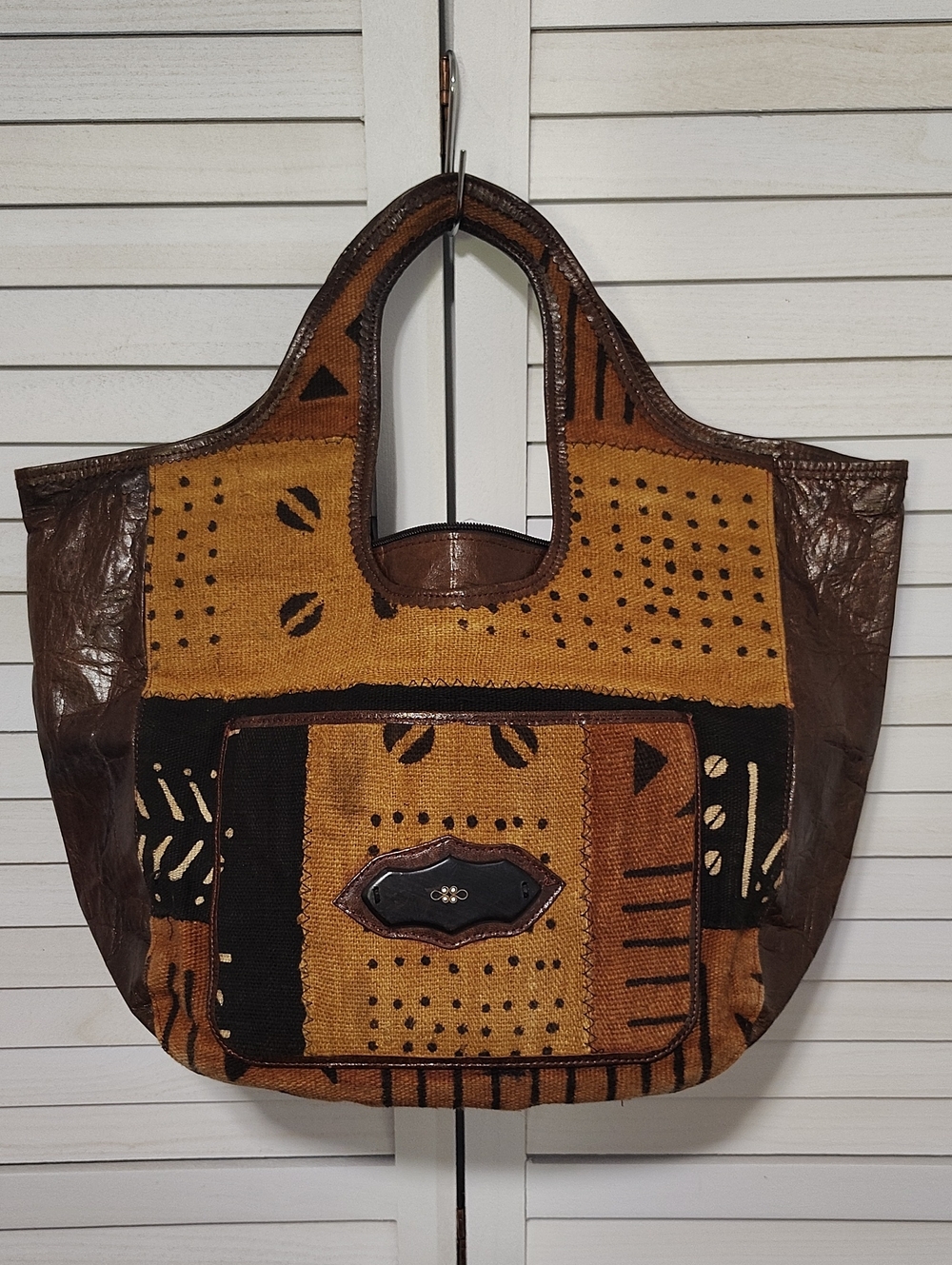 Very Cool African Print Vintage Handbag